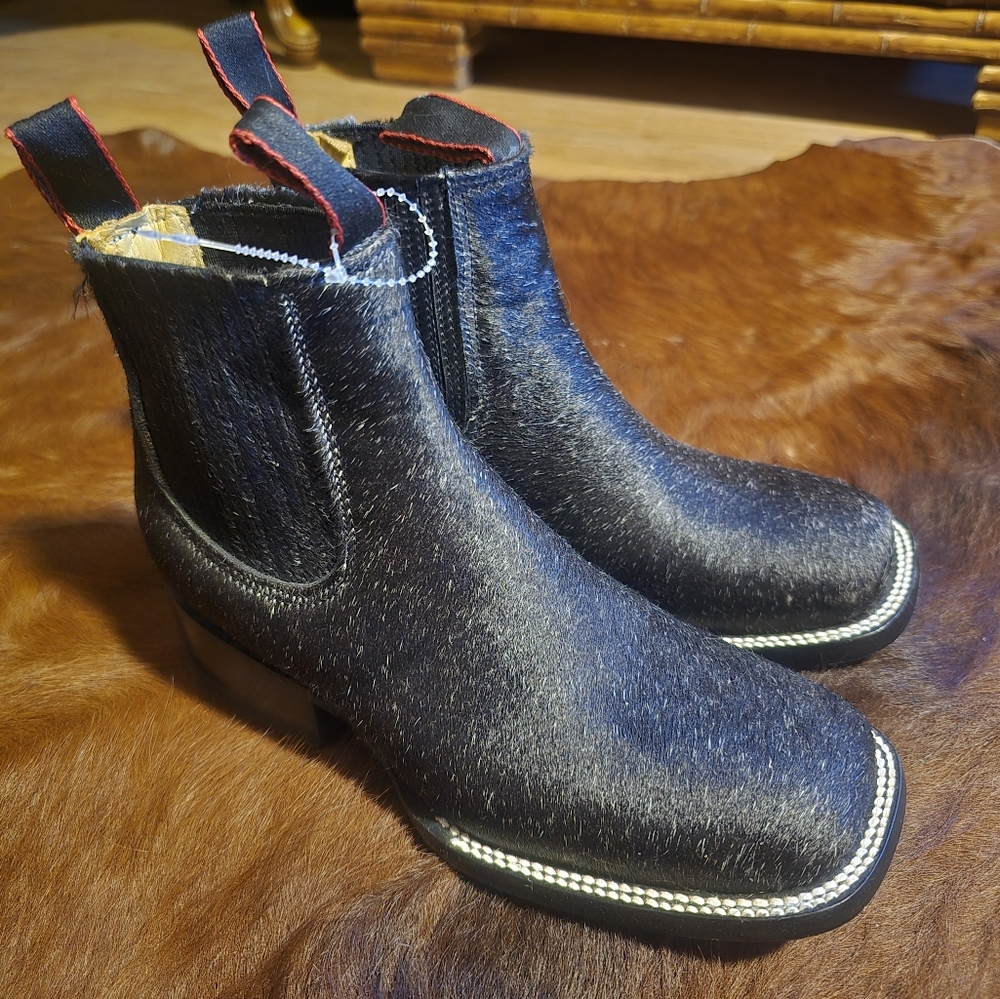 Cowhide Cowboy Boots